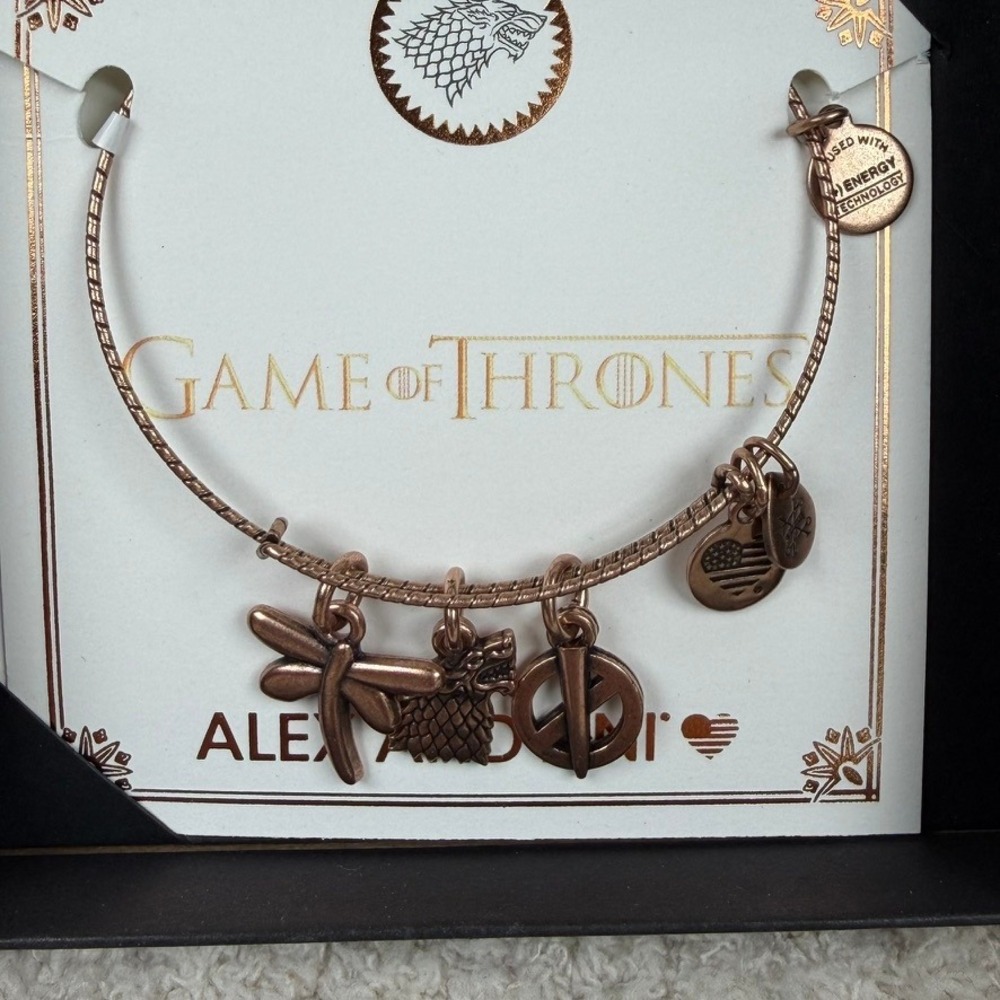 Alex and Ani Game of Thrones Sansa Stark Bangle Rose Gold AS19GOT02RAR NEW